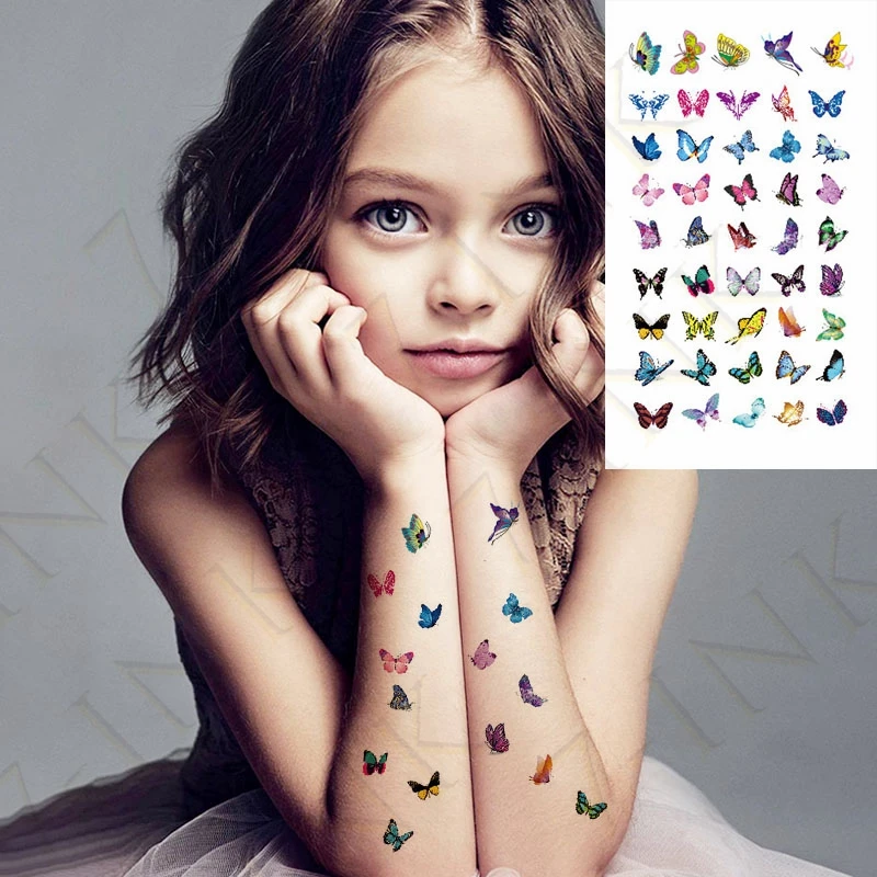 Водостойкая временная татуировка зеленое лицо кролика рыба птица тотем