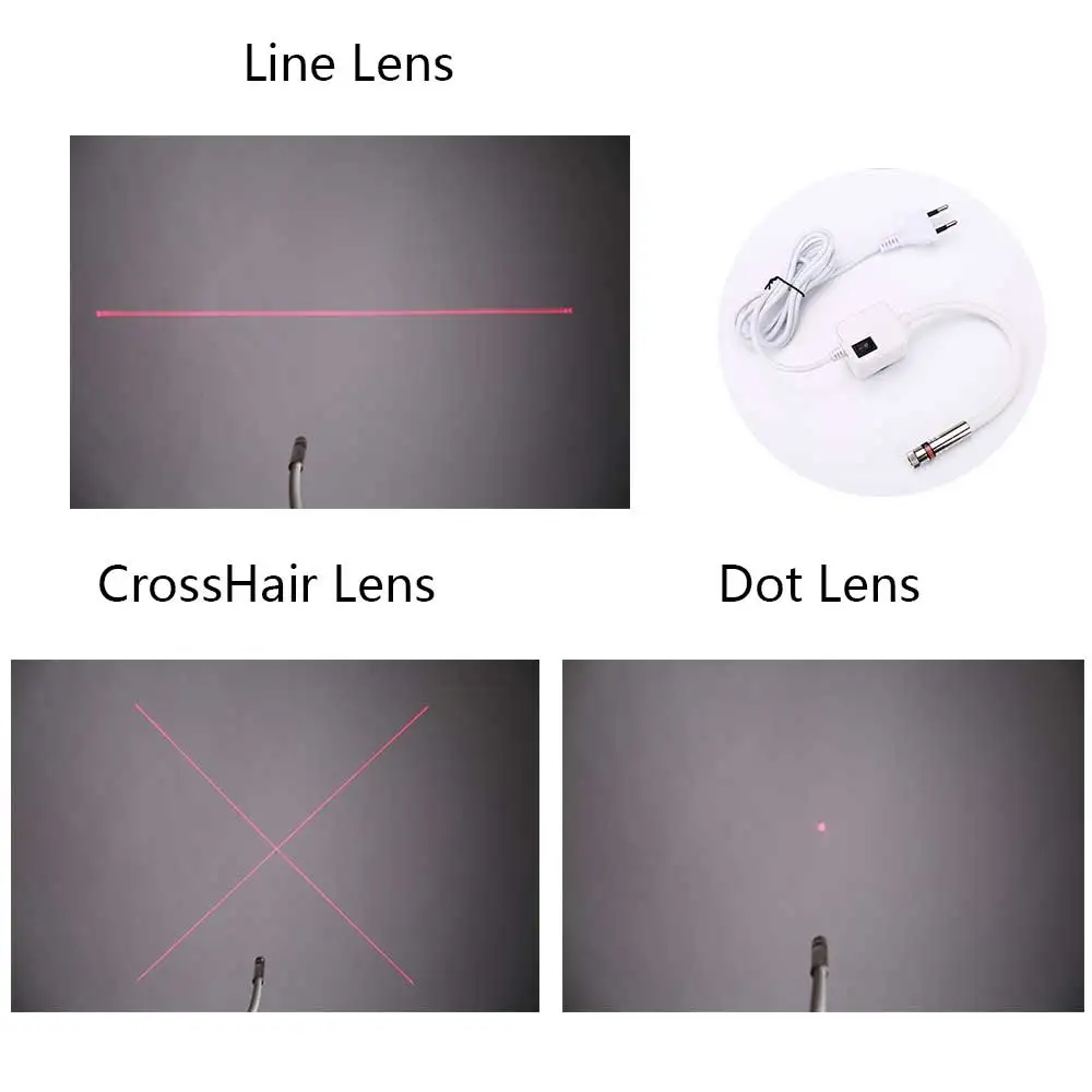 Лазерный светильник для швейной машины с магнитным основанием красный|Швейные