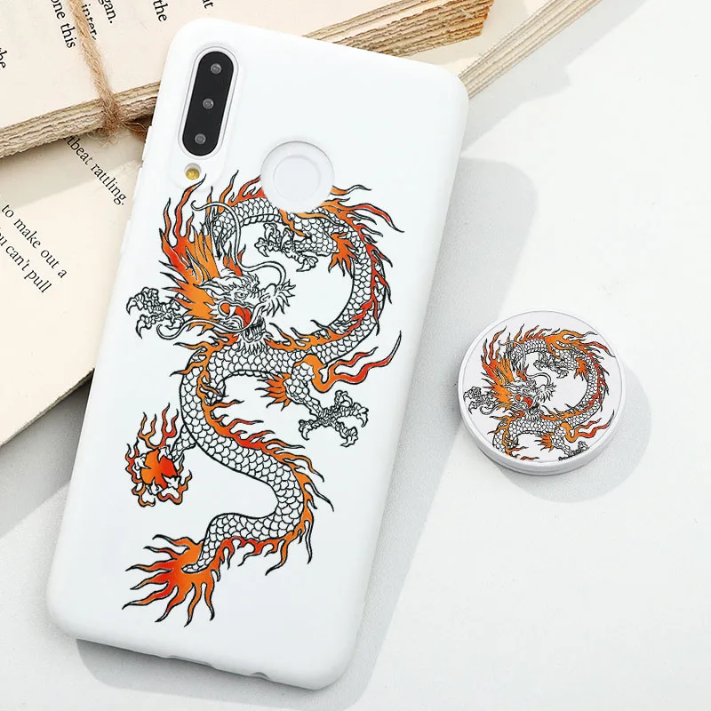 Чехол-подставка с красным драконом для Xiaomi Redmi Mi 10 Note 8 8T 9 9S S 10T 11 7 6 5 9A 9C Lite Pro Max Poco F3