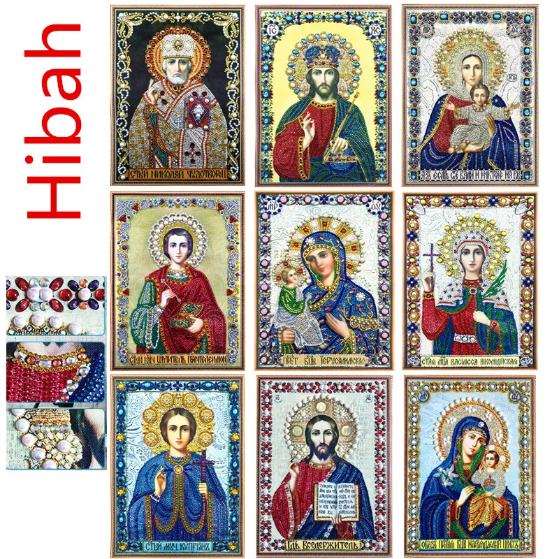 5d алмазная живопись сделай сам вышивка крестиком наклейка религиозная