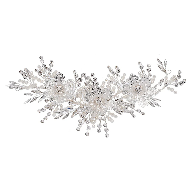 

Women's Jewelry Wedding Hair Accessories Fashion Handmade Rhinestone Pearl Crystal Wedding Headband Bridal Headdress