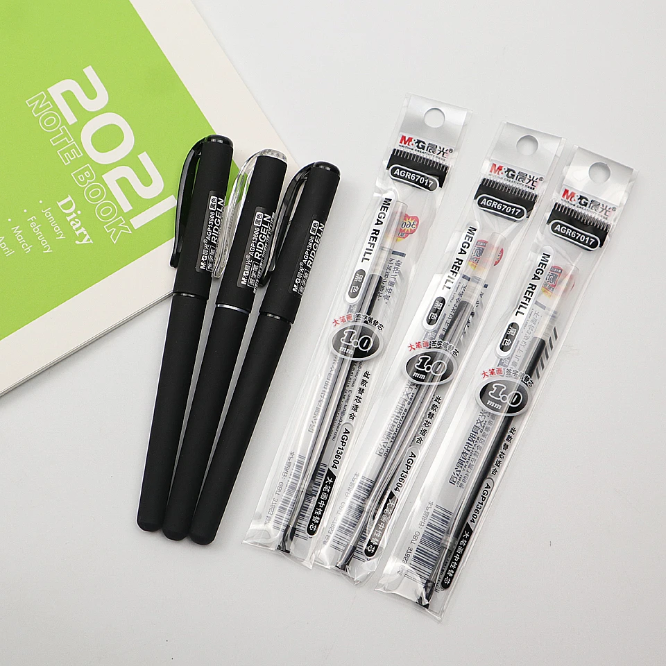 Гелевая ручка черные чернила для ручки мм 1 0 3 шт. |