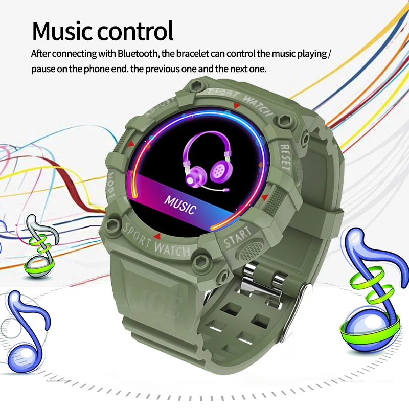 

LIGE New Smart Watch Fitness Color Screen Smart Sport Bracelet Activity Running Tracker Heart Rate For Men Women smartwatch+Box