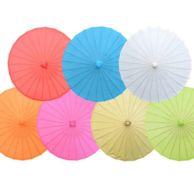 1 Pack Diameter 20cm 30cm 40cm 60cm 84cm Paper Umbrella Wedding Decorative Colorful Parasols