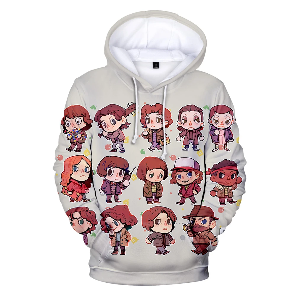 

New Arrival Stranger Things 4 3D Hoodies Men/Women/Kids Fashion Casual Sweatshirt Pullover Hooded Stranger Things 4 Clothes Tops
