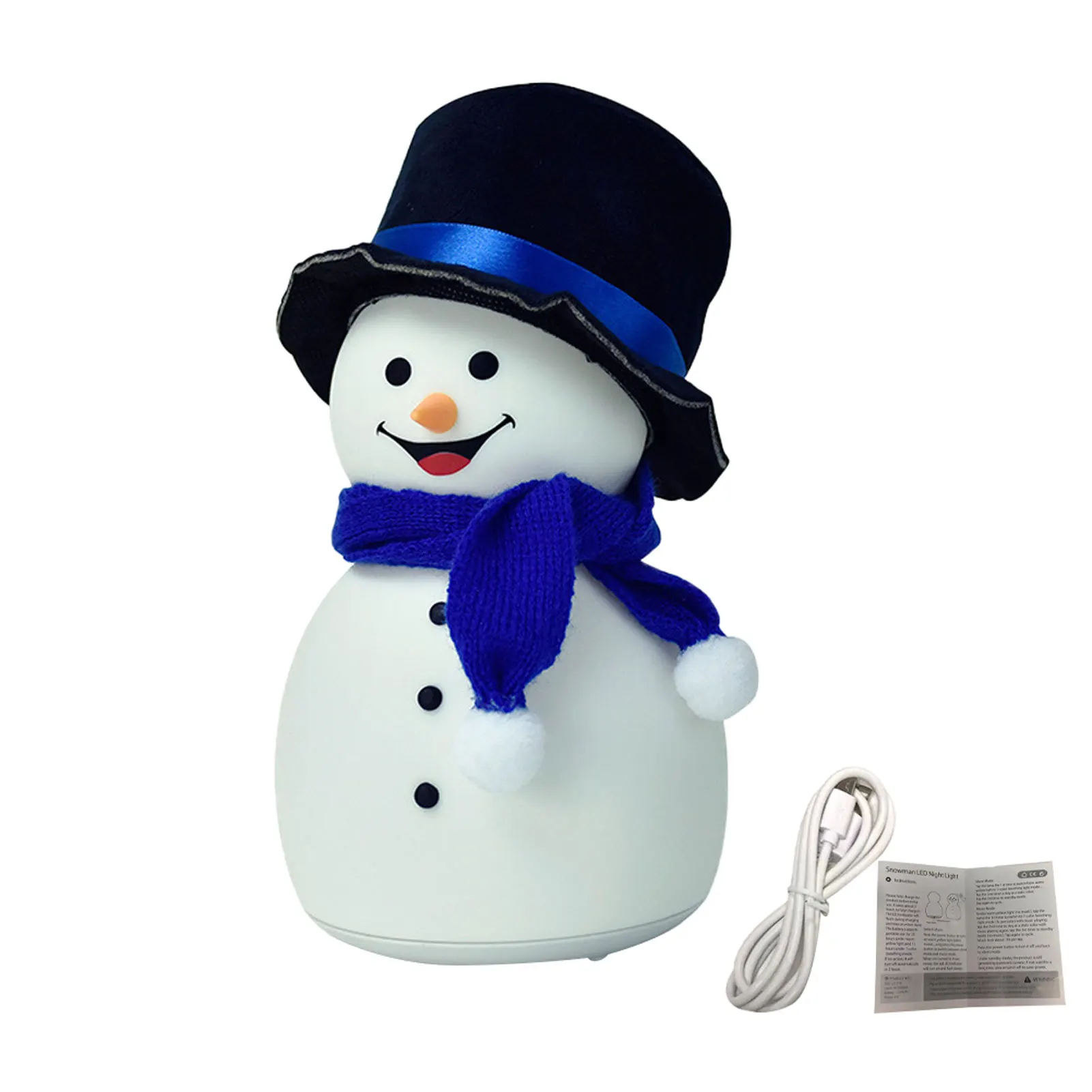 

Светильник для рождества сенсорный Настольный милый снеговик подарок для спальни красочный Снеговик фотосвет