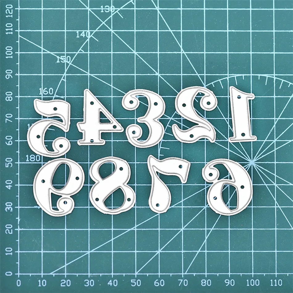 GJCrafts 84*61 мм штампы Вырубные цифры алфавит для резки металла DIY Скрапбукинг Ремесло карты тиснение высечки шаблон