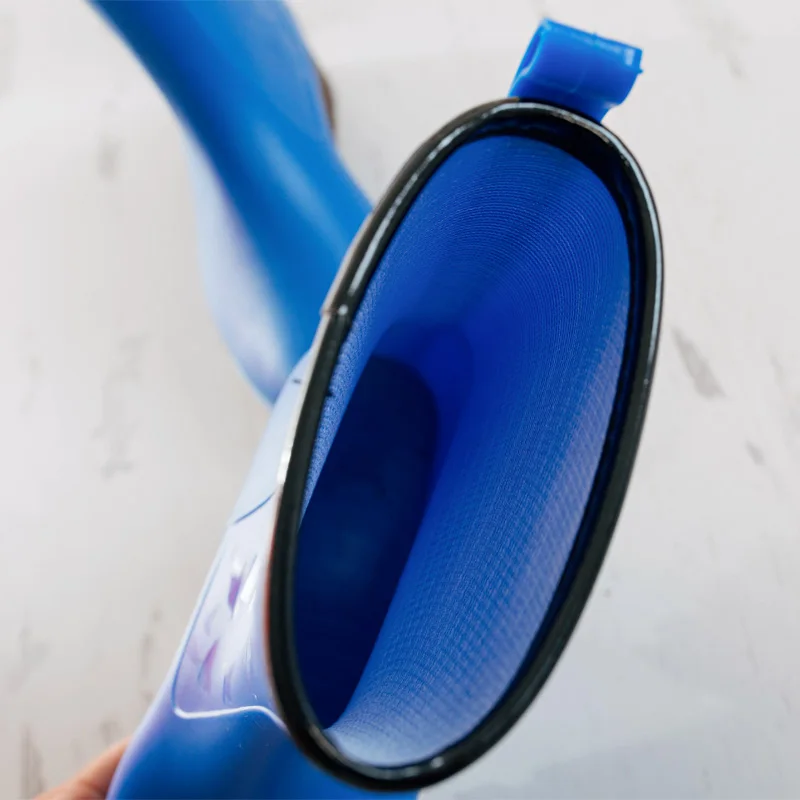 Модные сапоги для дождя Женская водонепроницаемая обувь средней длины женские