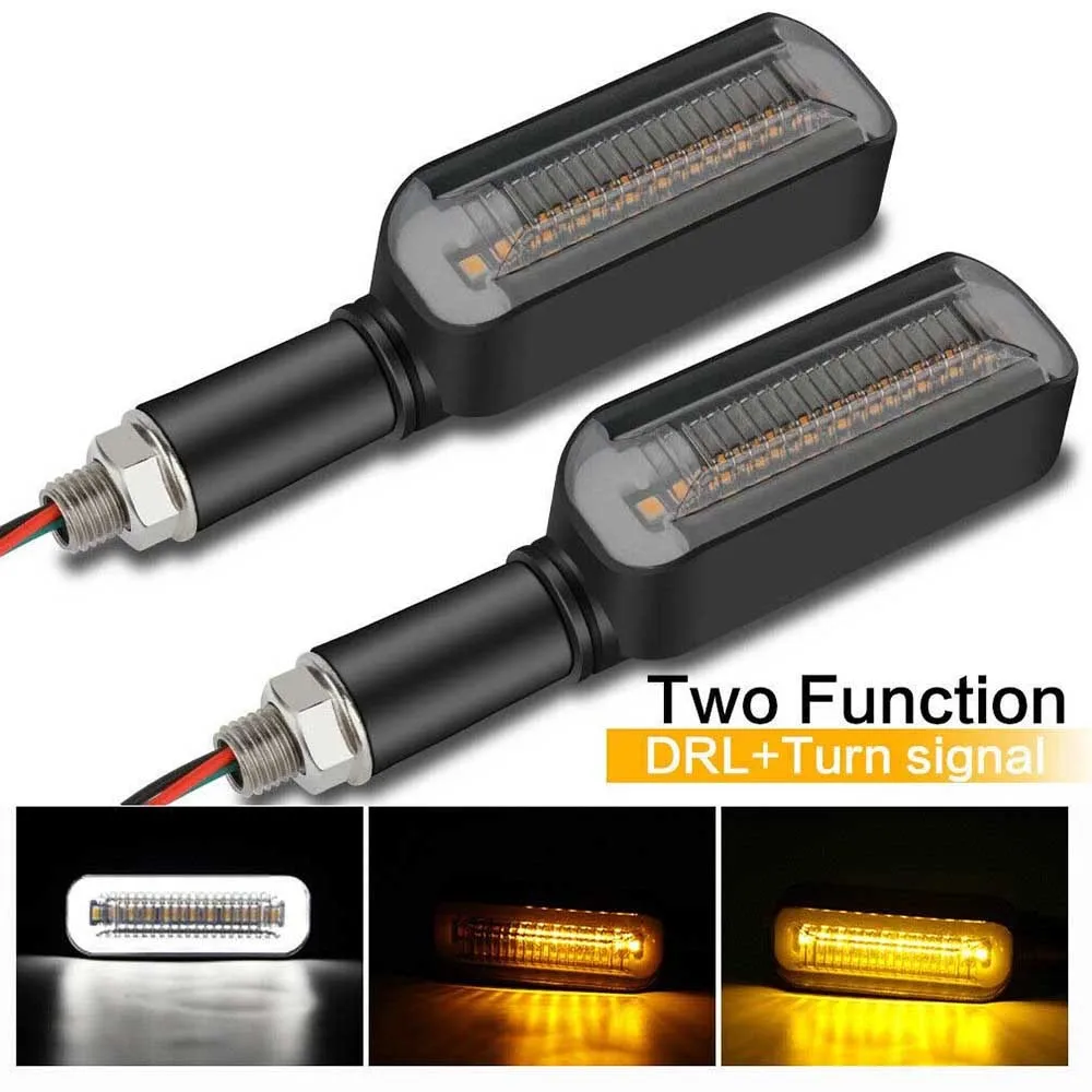 Blinker Motorcycle LED Turn Light DRL Light Flowing Light Ndicator 2pcs