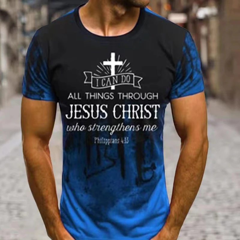 

Fashion Cross Print Stitching Men Shirt 2022 Summer Short Sleeve Man Tee Shirt Loose Casual Spring Button Handsome Tops Harajuku