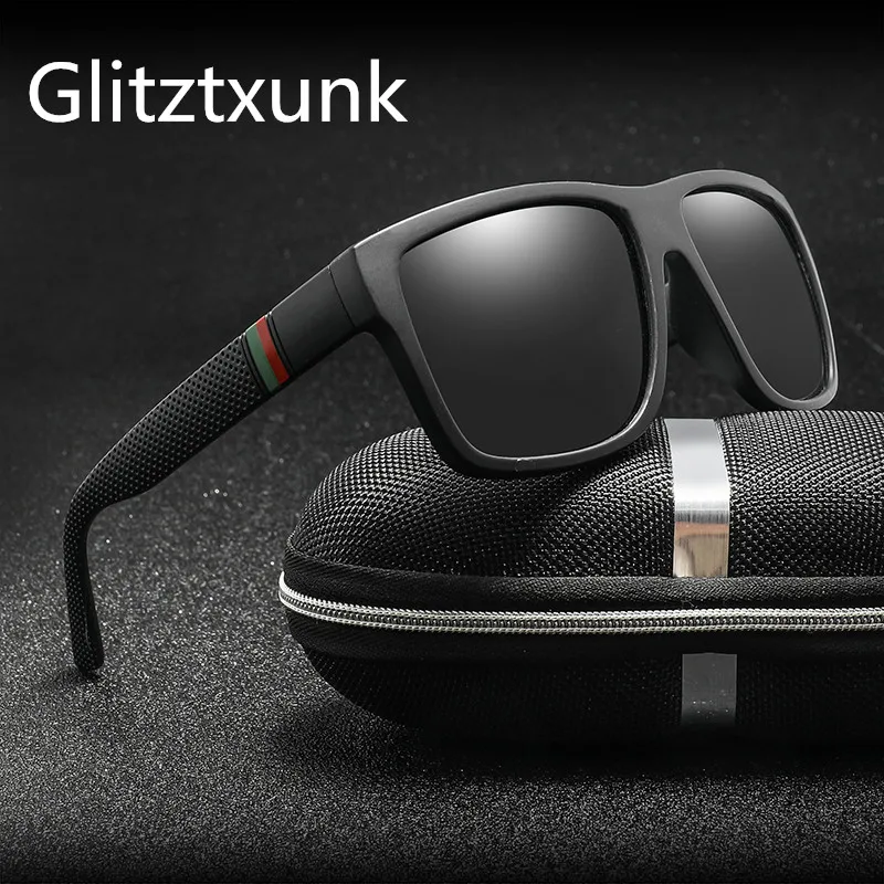 

Glitztxunk поляризационные солнцезащитные очки для мужчин и женщин, классические квадратные брендовые дизайнерские винтажные очки для вождения, зеркальные Мужские Солнцезащитные очки oculos