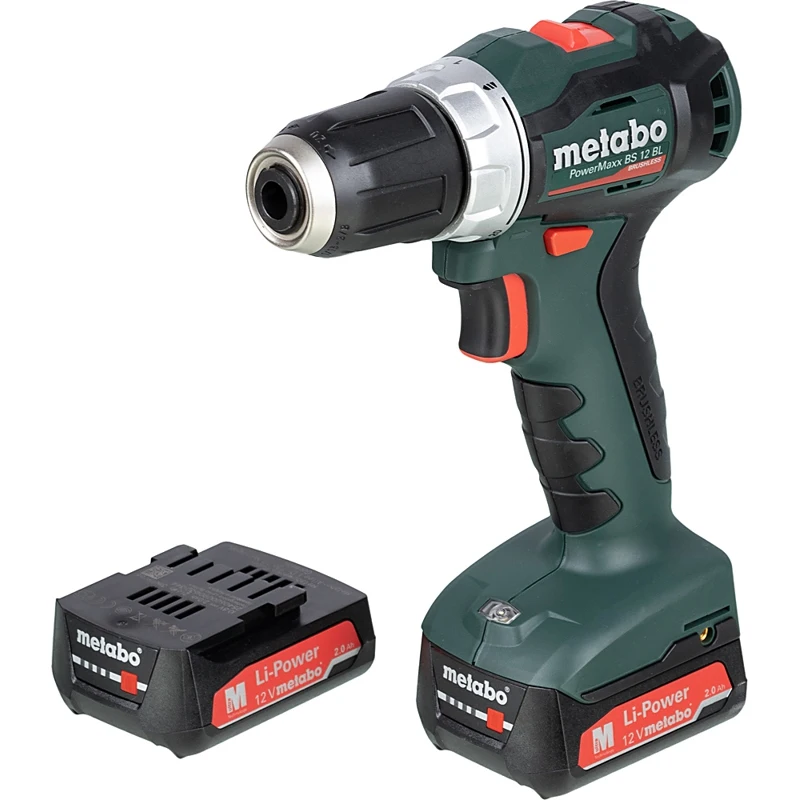 Дрель-шуруповерт METABO PowerMaxx BS 12 BL 2Ач с двумя аккумуляторами (601038500) | Инструменты