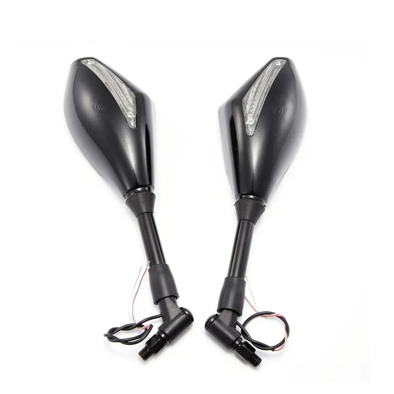 Зеркало заднего вида мотоциклетное со светодиодной подсветкой 8/10 мм | Автомобили