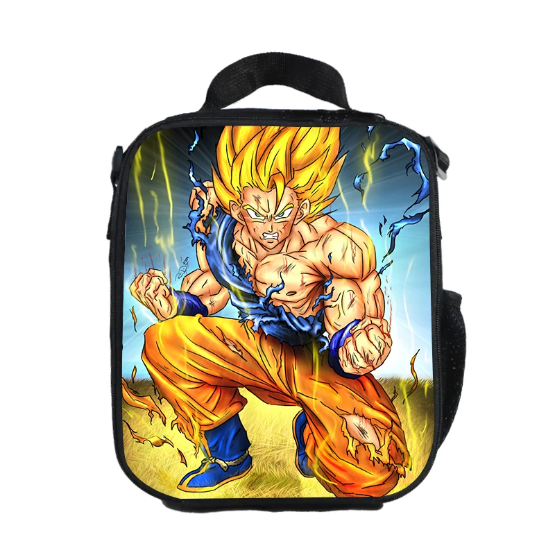 WCB-QLZ32 Аниме «Жемчуг дракона» "Ланч-бокс" Goku Saiyan контейнер для еды для хранения коробки, футляр контейнер органайзер для мальчиков и девочек, сумка для обеда - Цвет: WCB-QLZ32