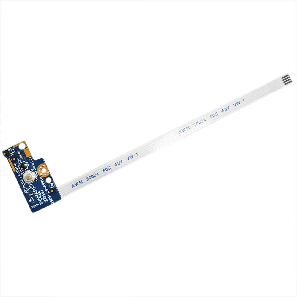 

12.3cm Power Button switch Board Ribbon Cable For HP Pavilion 15-G 15-R 250 256 G3 15.6" SERIES LS-A991P 749650-001 455MKL32L01