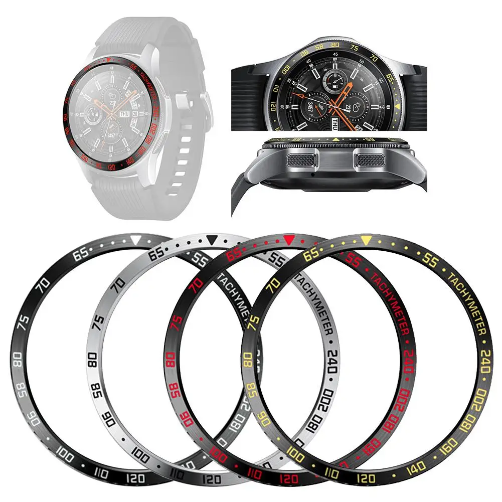 Металлический корпус для смарт часов Smartband Обложка с кольцом Samsung Galaxy Watch 46 мм