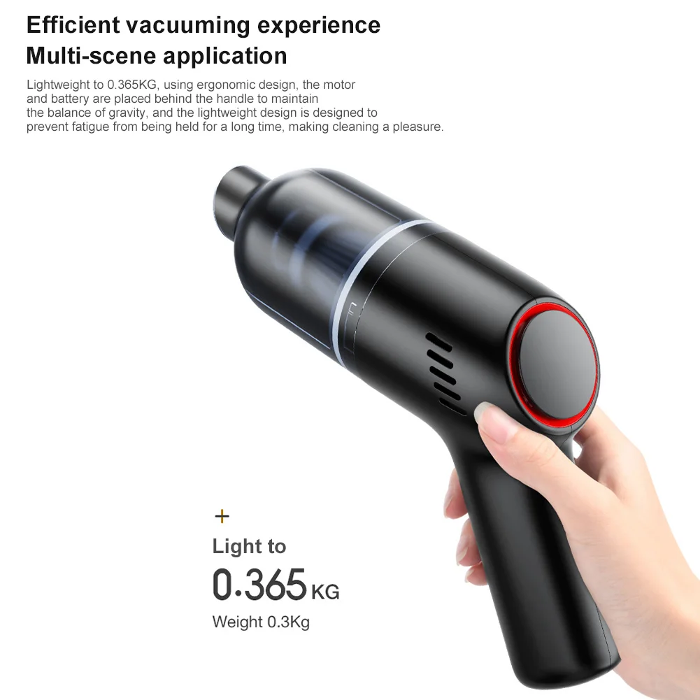 

8000Pa Wireless Car Vacuum Cleaner Cordless Handheld Auto Vacuum Home & Car Dual Use Mini Vacuum Cleaner With Built-in Battrery