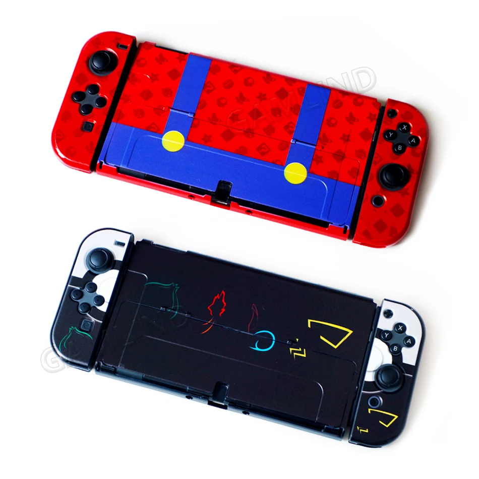Цветной чехол для Nintendo Switch OLED с ограниченным тематическим рисунком Розовый
