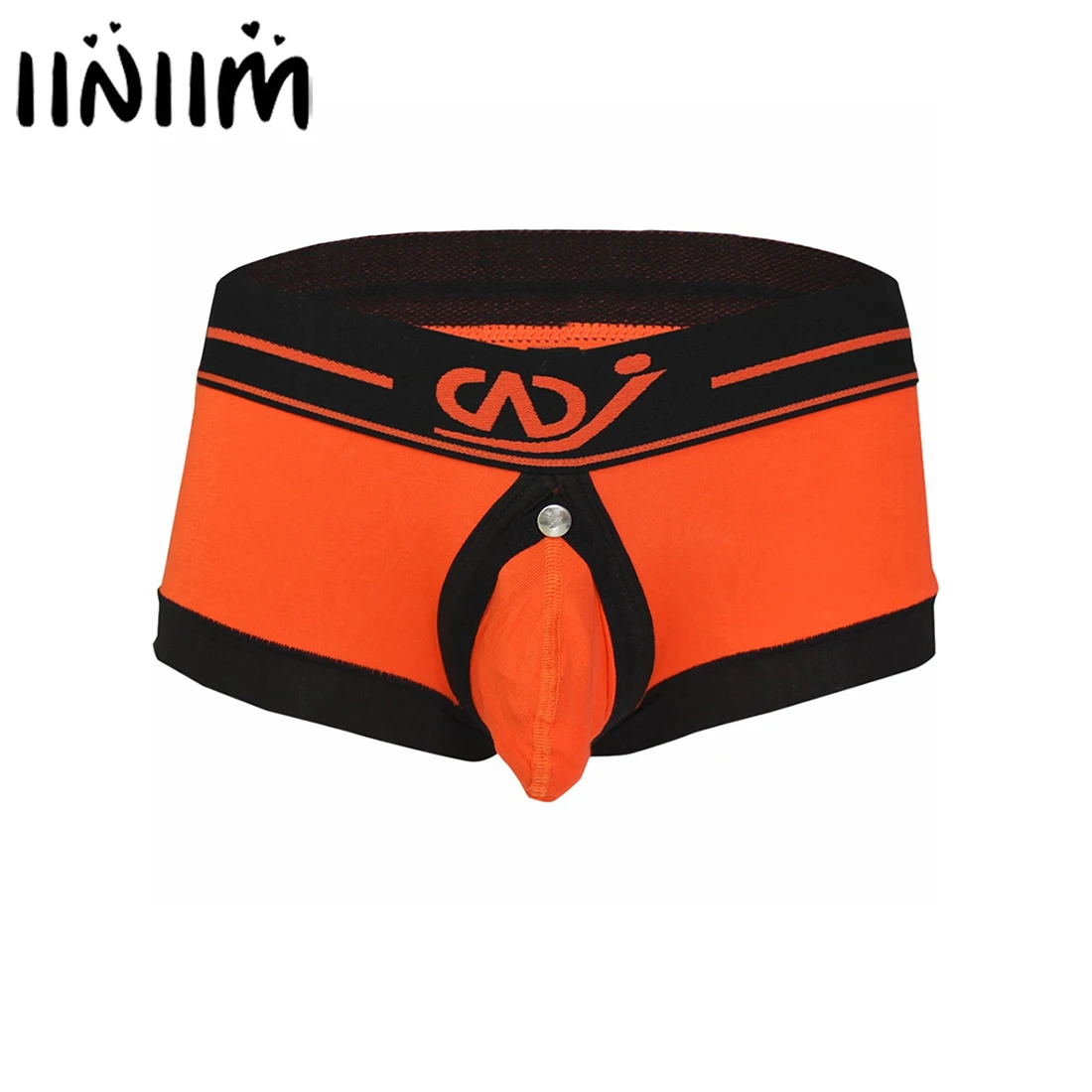 Мужские Экзотические трусы с низкой талией эластичный пояс Передняя сумка