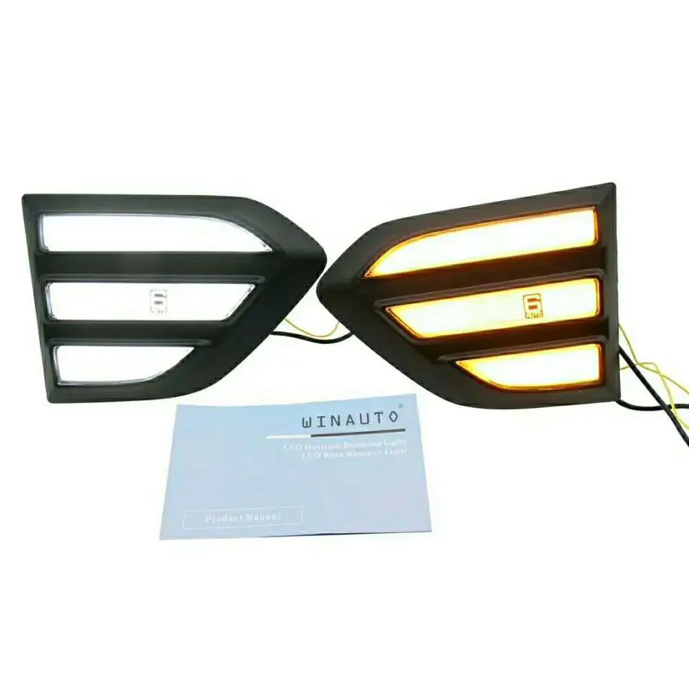 

Flexible Led Drl Daytime Running Light For Ford Ranger 2015-2019 With Turn Signal Function