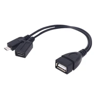 Кабель-адаптер Micro USB к USB 2,0 OTG с питанием Micro USB для Amazon Fire TV мобильный телефон, планшетного ПК, смартфона