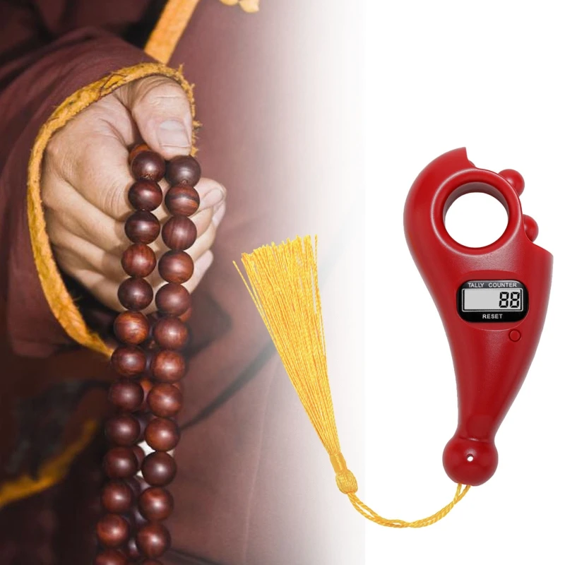 

Portable Handheld Tassel Digital Beads Counter Finger Game Decompression Toy