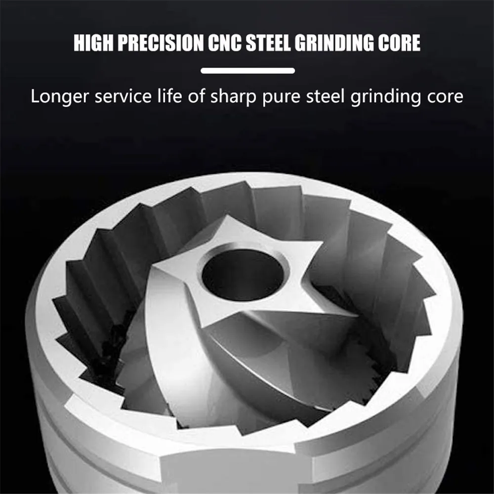 買取 家庭用手動コーヒーグラインダー,2つのベアリング付き切削工具,厚さ