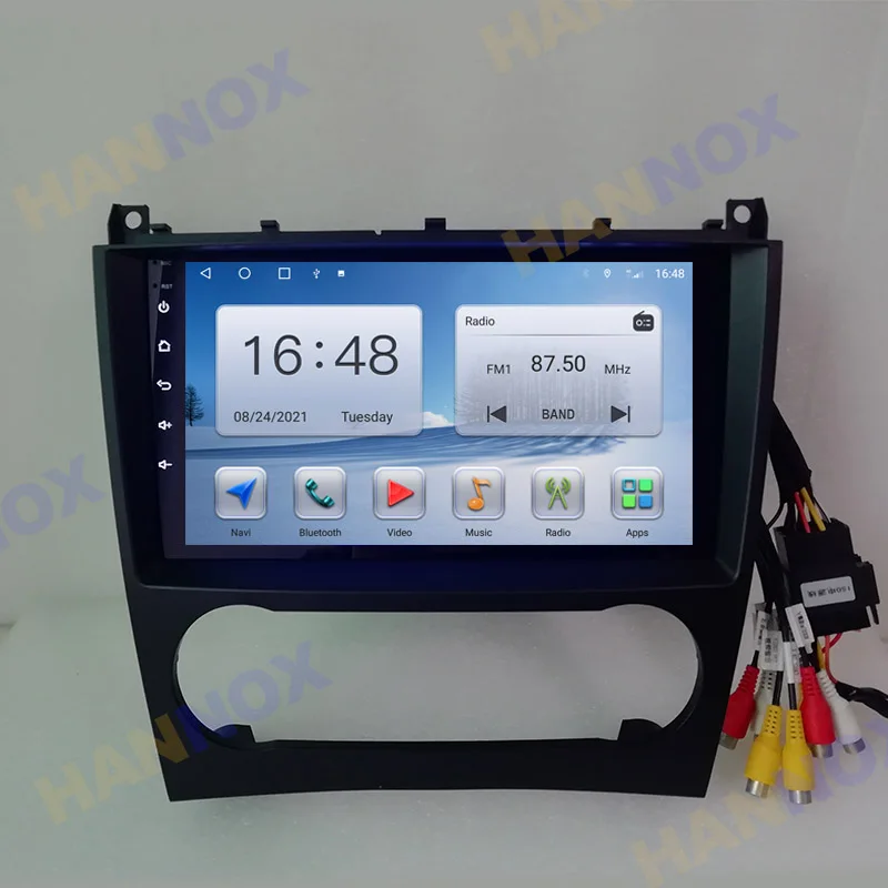 HANNOX QLED 4G Android 11 Multimedia Player Autoradio GPS For Mercedes Benz C-Class W203/CLC W203/CLK W209 Radio Navigation DVD |