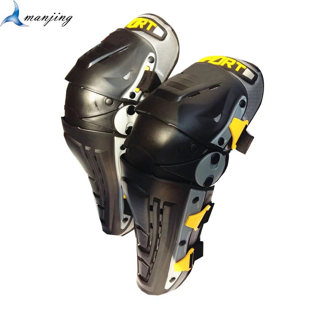 Профессиональный Твердый чехол Защита на колено для мотокросса мотоцикла броня