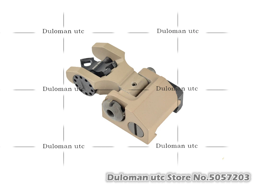 Duloman utc Troy Di-Optic Aperture складной задний бой смотреть страйкбол AR-15 M4 откидной тактический складной задний резервный Железный прицел