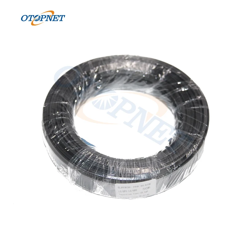 

300 м FTTH одномодовый LC UPC разъем наружный LSZH оптоволоконный кабель 1-жильный кабель