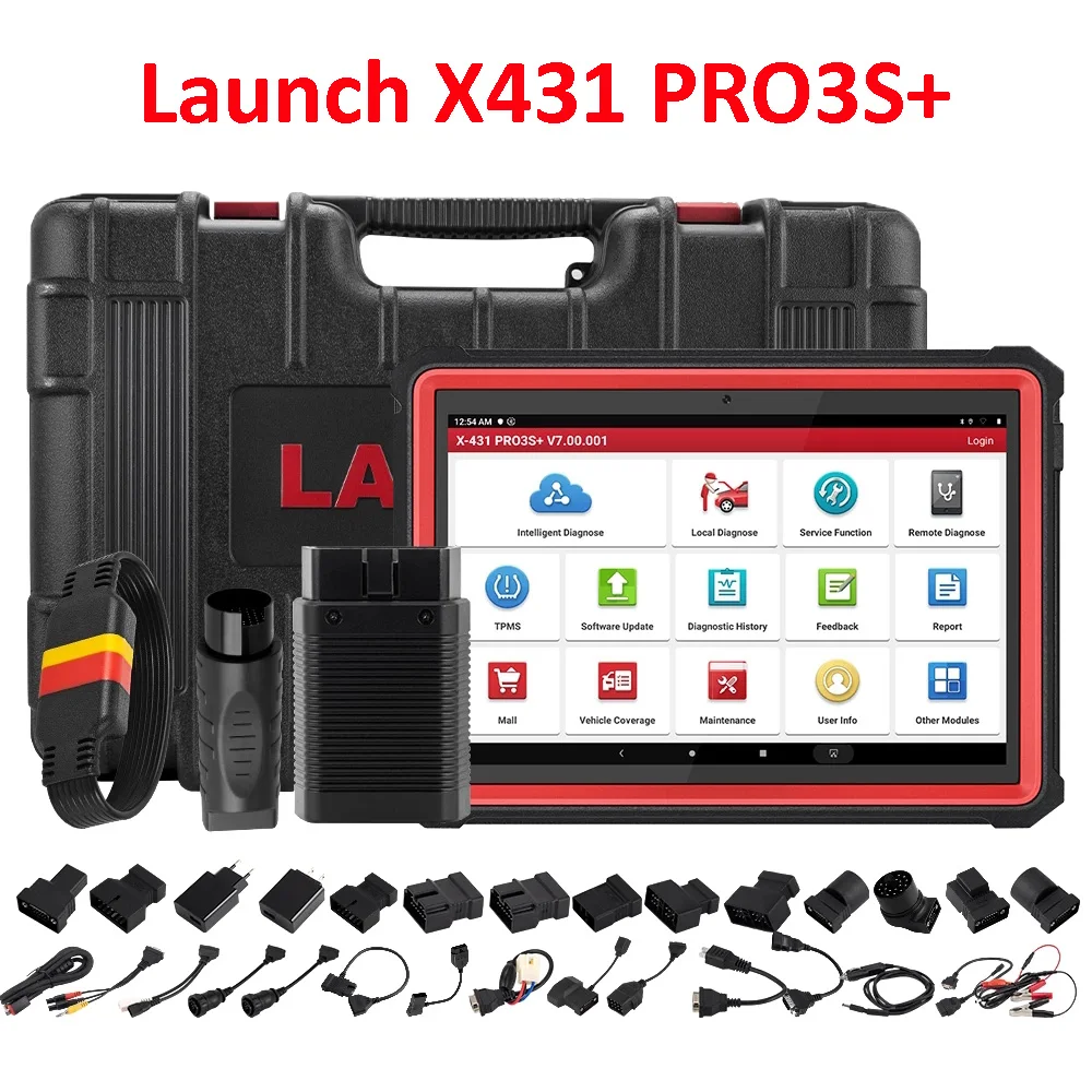

LAUNCH X431 Pro3s Plus X431 PRO3S+ 10.1" OBD2 Diagnostic Scanner Automotive Diagnostic Tool Car Code Reader X431 PRO3 ECU Coding
