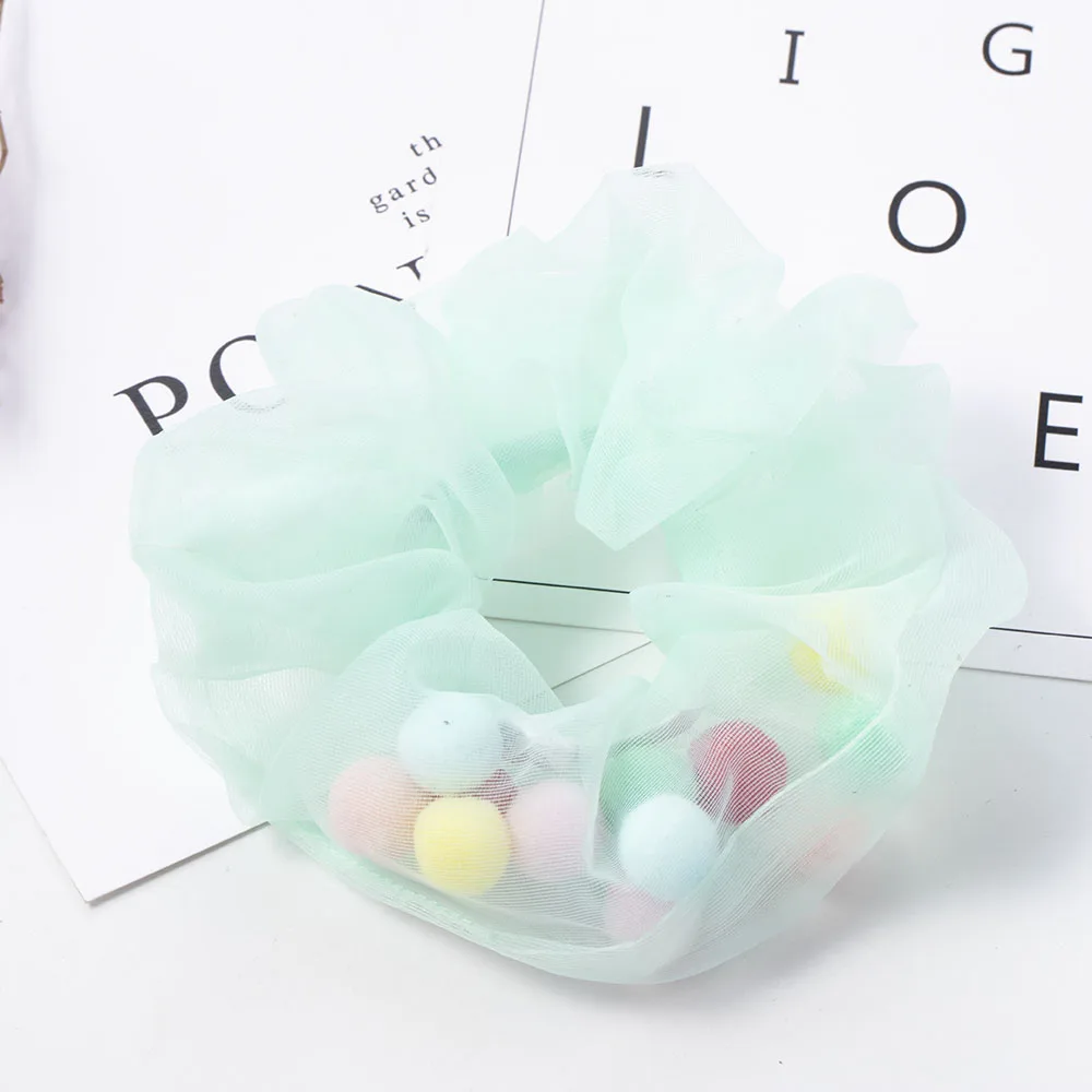 Женские сетчатые резинки однотонные волосы кольца галстуки для девочек