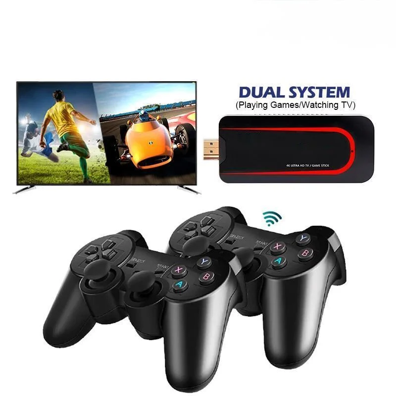 

Data Frog Super Console X 4K Game Stick Mini Video Game Console TV Box Function Built in 50000+ Games for PSP/PS1/N64/SNES/NDS