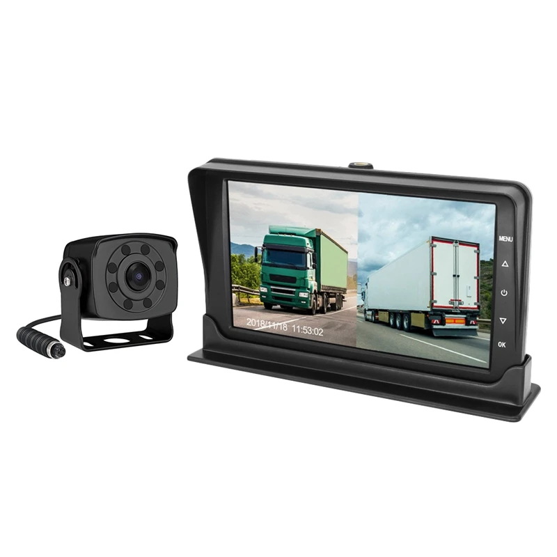 1080P HD автомобильный Грузовик автобусная камера s DVR Двойная Даш запись 7 дюймов 12 35