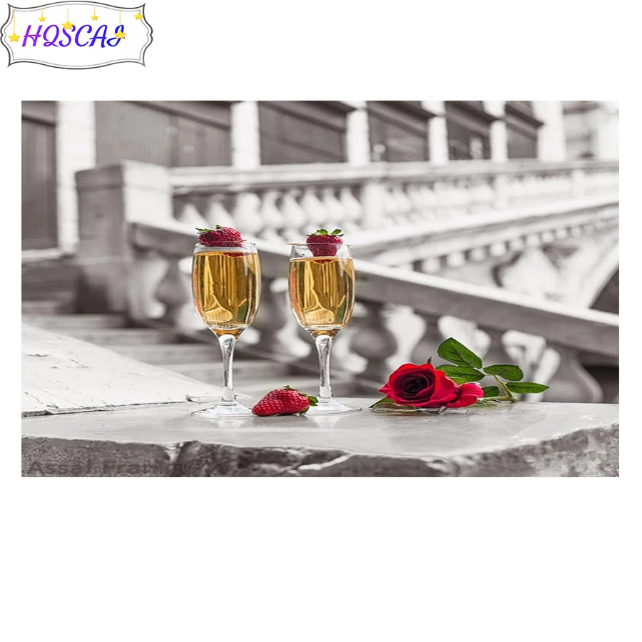 

5D DIY Diamond Painting Rose strawberry Cross Stitch art Kit Full Drill Embroidery Mosaic Picture Of Rhinestone Valentine's Gift