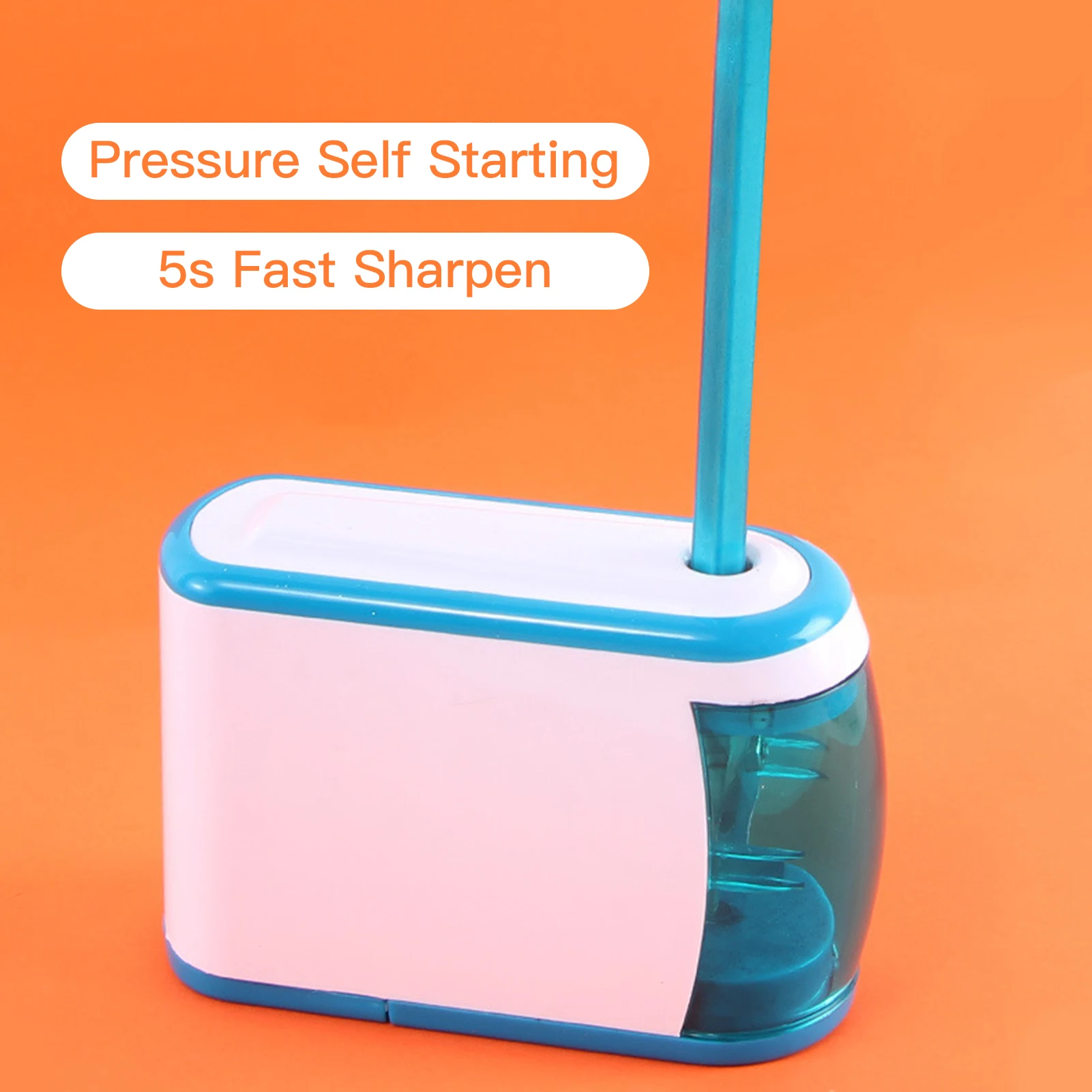 

Portable Electric Pencil Sharpener Auto Quick Sharpening Battery Powered Safe and Durable Use for Home Office School Students