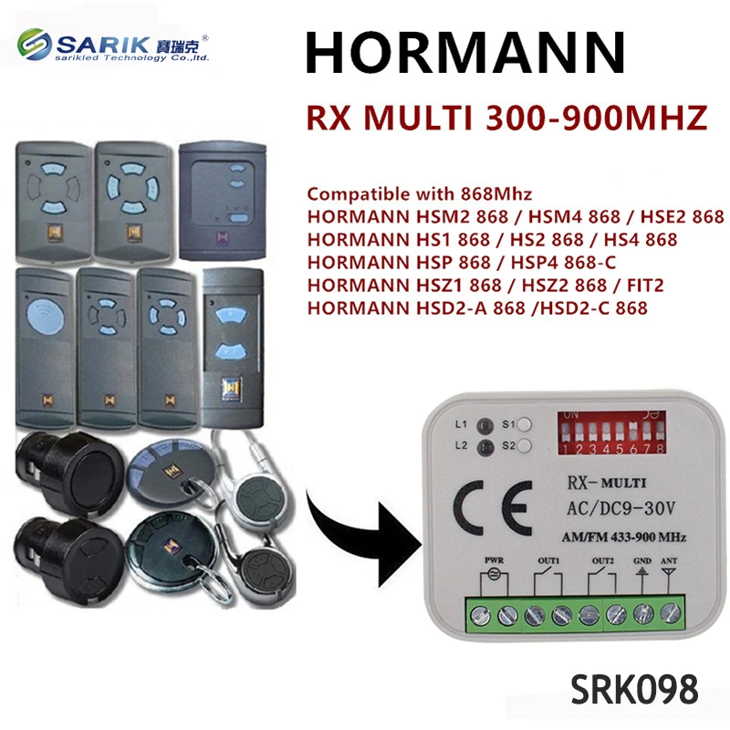 Новейший RX мульти прокатный код и фиксированный код 300-868 МГц приемник