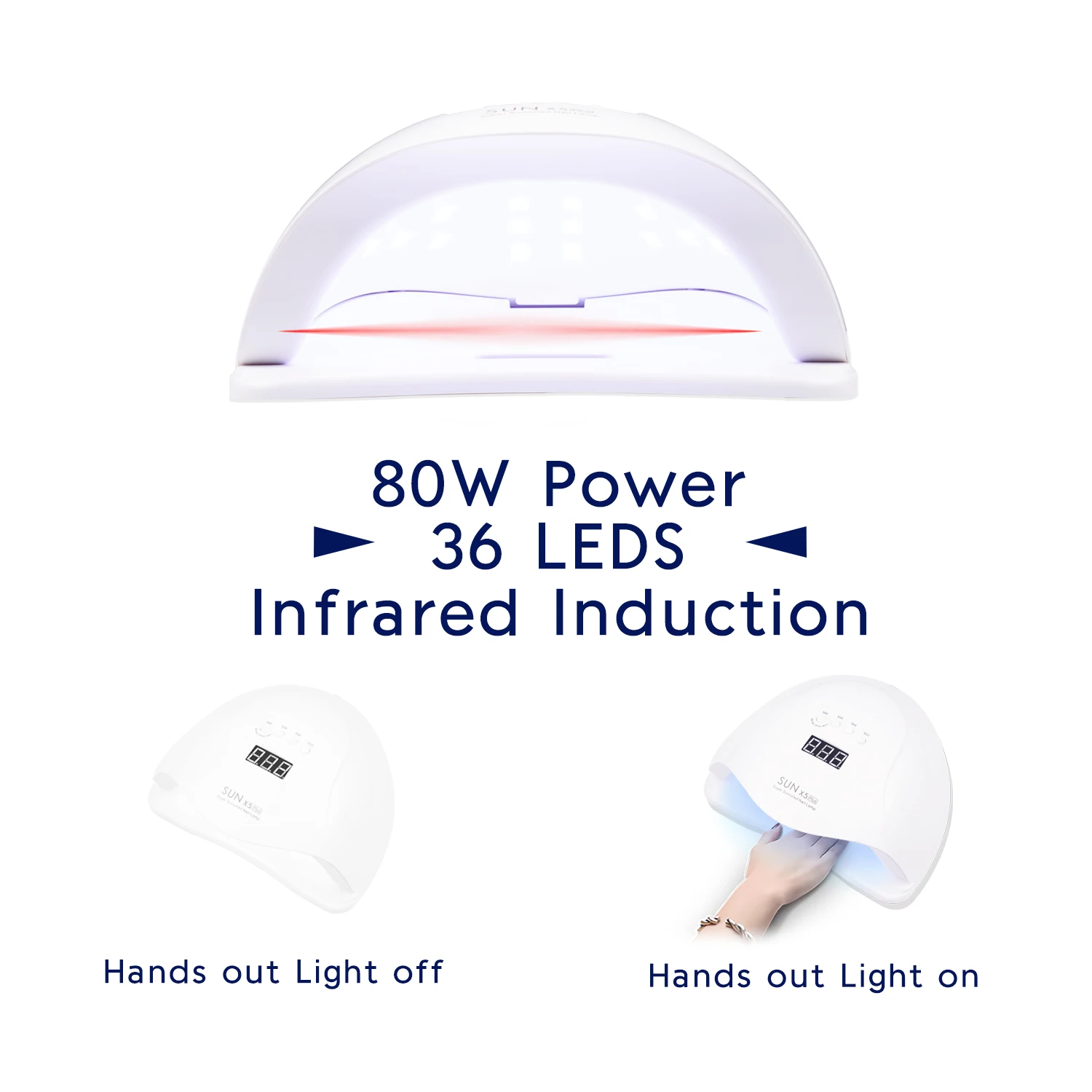 SUN 5X Plus UV LED Lamp For Nails Dryer 110W Ice Manicure Gel Nail Drying Varnish | Красота и здоровье