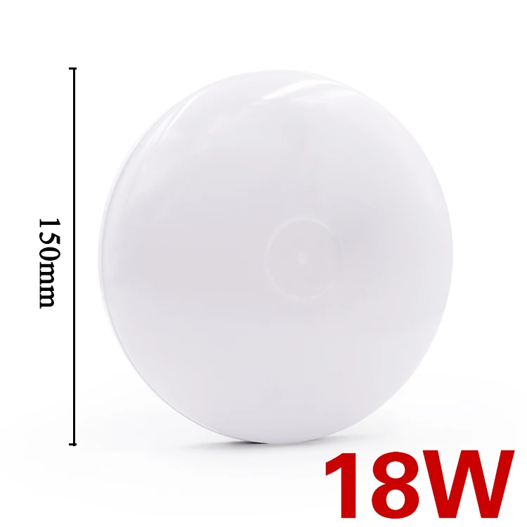 18W A EnwYe 6 Вт, 9 Вт, 13 Вт, 18 Вт, 24 Вт, 36 Вт, 48 Вт, светодиодная Круглая Панель для поверхностного монтажа, светодиодный потолочный светильник AC 85-265 в, лампада, светодиодная лампа - Цвет корпуса: 18W A