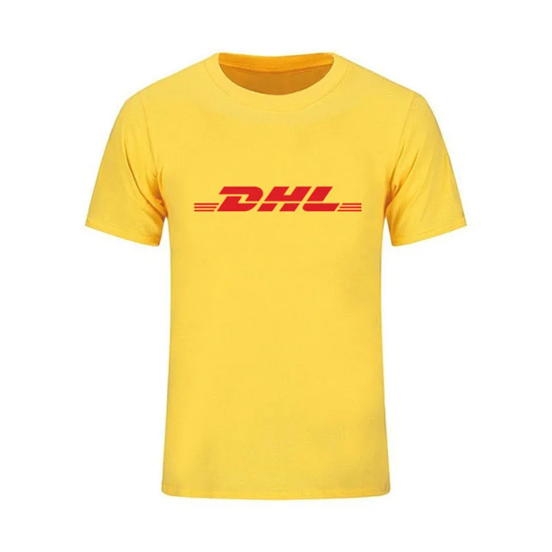 

DHL Print Men's T Shirt Women International Air Transport Cotton Tees Tops Postal Logistics Elements Popular Clothing