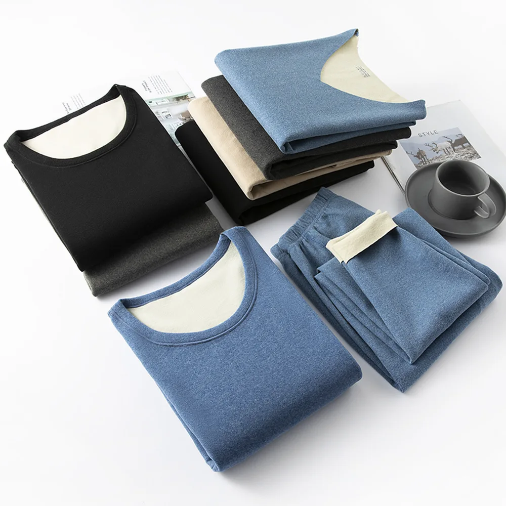 Thermal Underwear Men Winter Women Long Johns Sets Fleece Keep Warm In Cold Weather Size L To 4XL Thermal Underwear