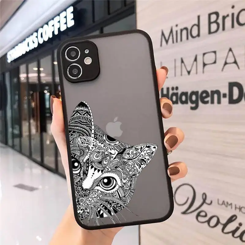 

ttem de Animal elefante Phone Case matte transparent For iphone 7 8 11 12 plus mini x xs xr pro max cover