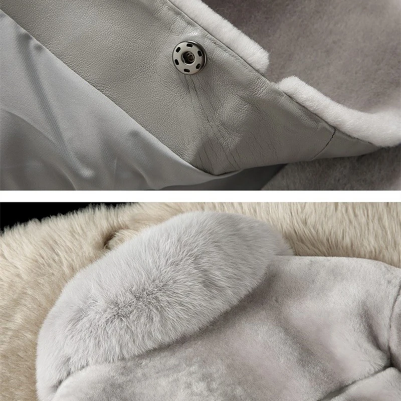 Winter New Women Fur Coat Ladies Long Sleeve Thicken Warm Jackets 2021 Casual Faux Mink Fur Coats Female Fox Fur Collar Parka