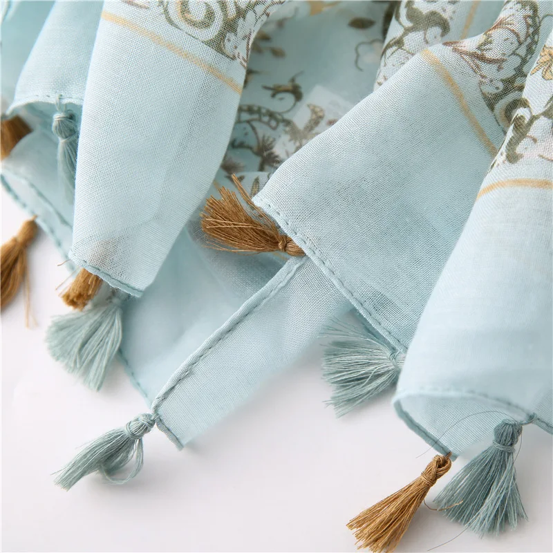 

1PCS Viscose HI-Q flower print shawls NEW Spring Muslim hijab Summer beach wraps Tropical scarves Women Headband pendant