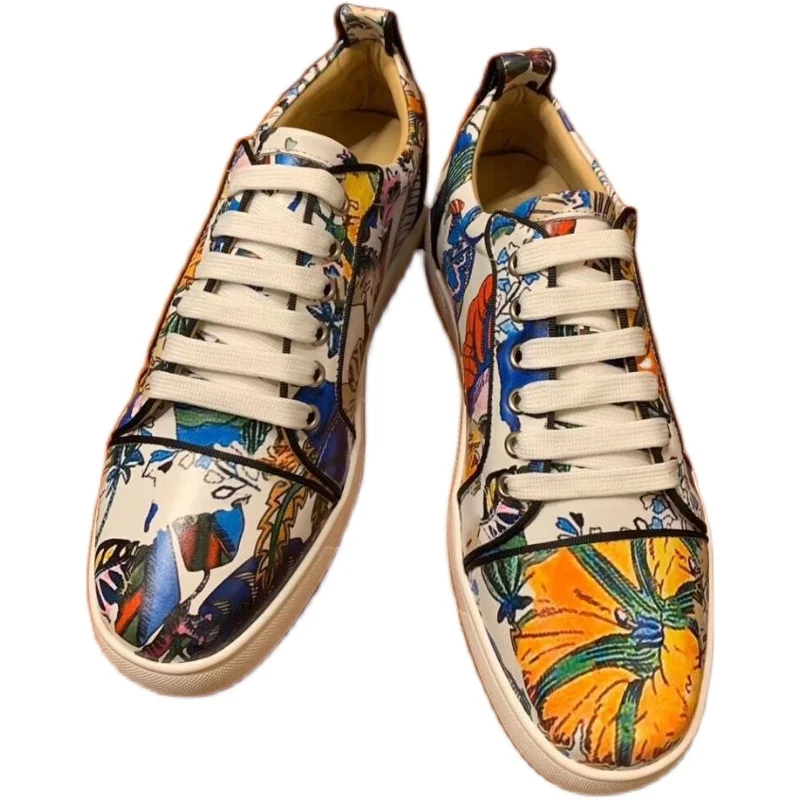 2022 Fashion Luxury brand Men designer Shoes Casual Loafers New Big Size 35-48 Lace up shoes Moccasins Suede Leather | Обувь