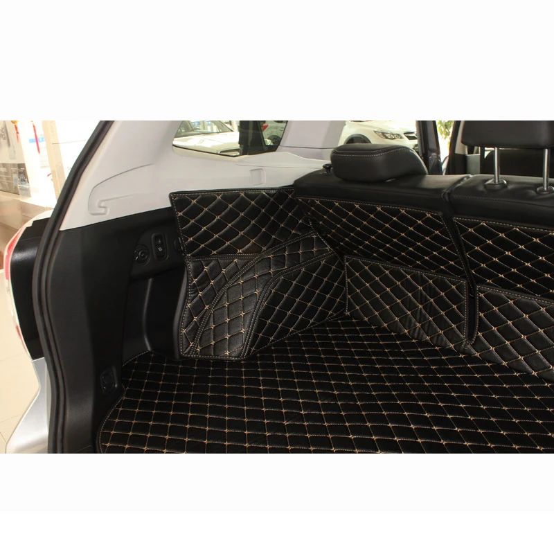 

FUZHKAQI leather car trunk mats for Subaru Forester 2008-2012 2013-2018 2019-2021 years cargo liner accessories interior boot