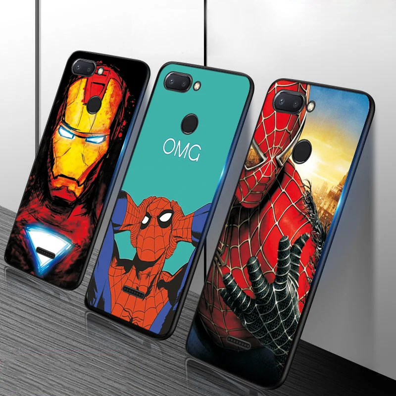 Чехол для телефона с изображением Мстителей Капитан Америка для Xaomi Redmi 6 силиконовый бампер Redmi 6 Pro 5 7 черный ТПУ чехол для Redmi 8A 5A 6A 7A чехол
