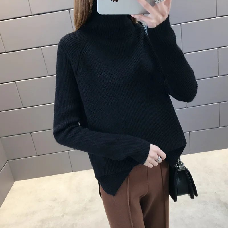 GRUIICEEN модный толстый свитер с высоким воротом для женщин 2019 зимний Корейский