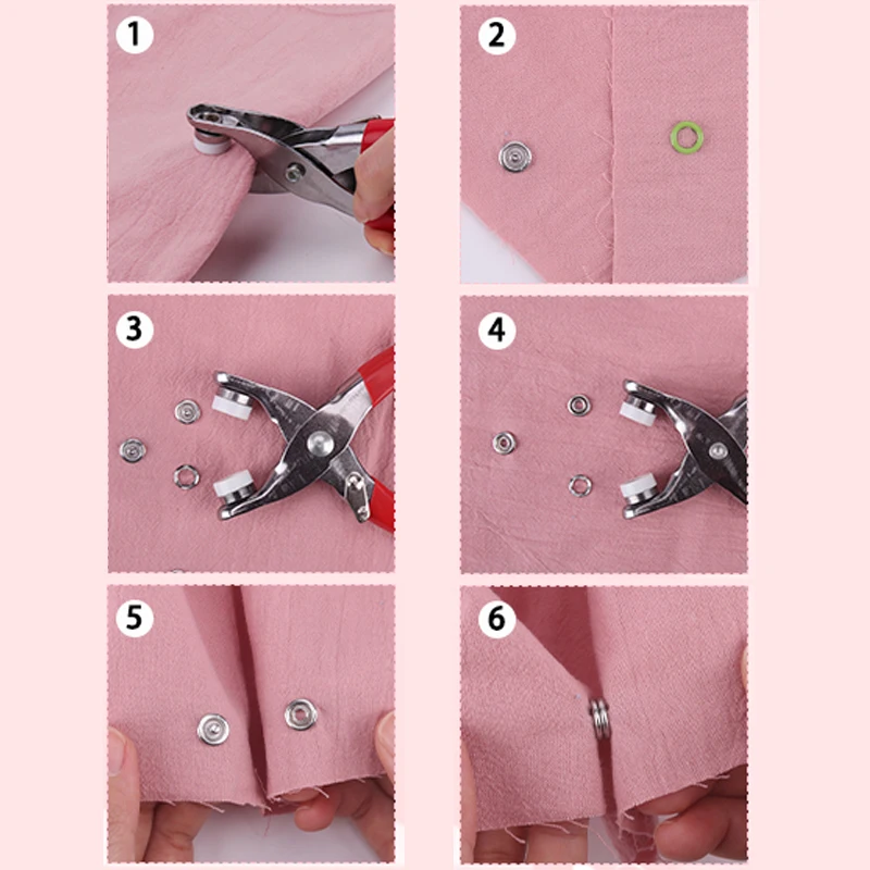 200 комплектов металлических кнопок для одежды 10 цветов 9 5 мм|Хранилище шитья и